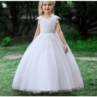 Dětské společenské šaty na 1.sv.přijímání Ella bílá – Zboží Dáma