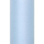 Svatební tyl, šíře 50 cm - světle modrá ( 9 m / rol ) – Zboží Dáma