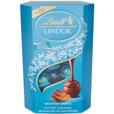 Lindt Lindor čokoládové pralinky slaný karamel 200 g – Zboží Dáma