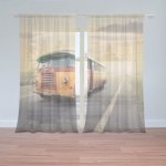 Sablio Záclony Autobus veterán: 2ks 150x250cm – Hledejceny.cz