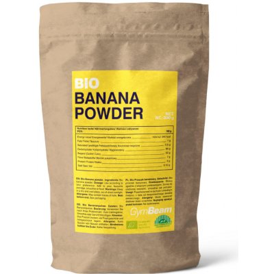 GymBeam Bio Banánový prášek 200 g – Zboží Mobilmania