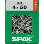 Spax Uni vrut zápust.hlava T-Star+ T20 4CUT část.závit Wirox 45 x 50 mm 300 ks – Hledejceny.cz