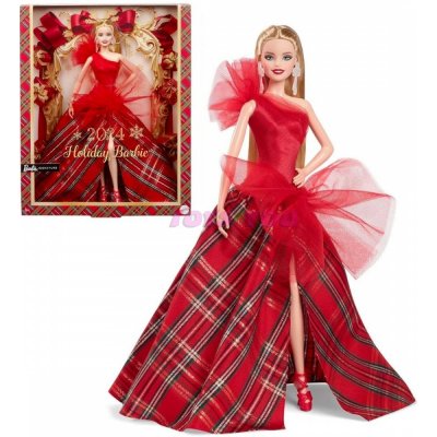 Mattel Barbie Signature Vánoční blondýnka HRM61 – Zboží Dáma