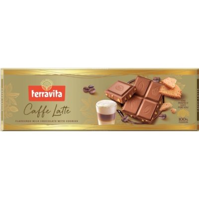 Terravita Mléčná čokoláda Caffé latté 225 g