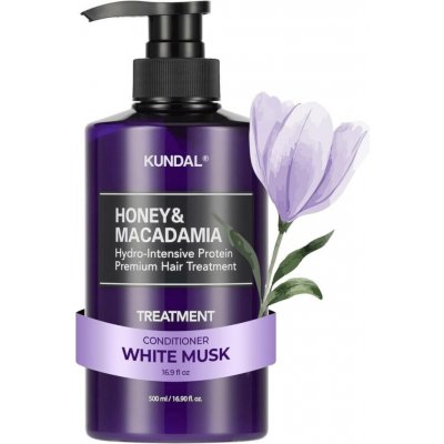 Kundal Honey & Macadamia Protein Treatment Proteinová kúra na vlasy White Musk 500 ml – Hledejceny.cz