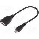 Qoltec 50404 USB 2.0 AF / micro USB M, 0,2m