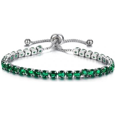Sisi Jewelry náramek Swarovski Elements Cianoti Smaragd NR1108 Zelená