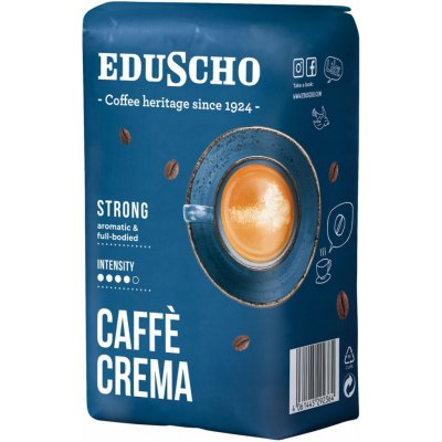 Eduscho Caffè Crema Strong pražená zrnková 1 kg – Hledejceny.cz
