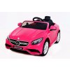 Beneo Elektrické autíčko Mercedes-Benz S63 AMG EVA kola odpružené 2,4 GHz dálkové ovládání 12V 2 X MOTOR Ružové