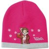 Dětská čepice zimní čepice růžová Witch