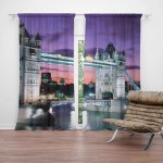 Sablio Závěs Tower Bridge: 2ks 140x250cm – Hledejceny.cz
