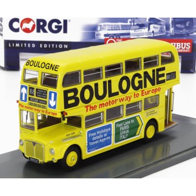 Corgi AEC Type Rm Autobus London Transport Boulogne Route 88 Mitcham Cricketers 1949 Žlutá 1:76 – Zboží Mobilmania