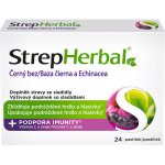 StrepHerbal Černý bez a echinacea 24 pastilek – Hledejceny.cz