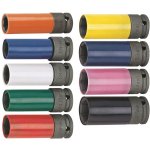 Nástrčné hlavice 1/2", s krytkou na ALU, pro rázové utahováky, 15-27mm - JONNESWAY, Velikost: 22 mm – Sleviste.cz