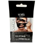 Victoria Beauty černá slupovací maska s aktivním uhlím 10 ml