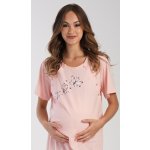 Vienetta noční košile mateřská Butterfly světle lososová – Zboží Dáma