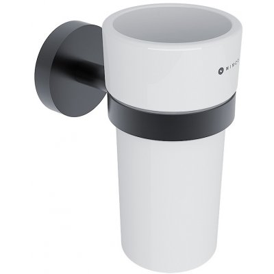 Nimco UNIX ČERNÁ Držák na kartáčky nádobka keramická UNC 13058KN-90 – Zboží Dáma