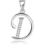 Nubis Stříbrný přívěšek iniciála písmeno NB 4495 M – Zboží Mobilmania