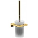 Hansgrohe AddStoris WC štětka nástěnná matné sklo leštěný vzhled zlata 41752990 – Zboží Dáma