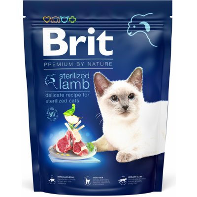 Brit Premium by Nature Cat Sterilized Lamb 0,3 kg – Zboží Mobilmania