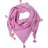 Dětský šátek Dívčí růžový šátek s třásničkami růžová