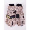 Yoclub dámské zimní lyžařské rukavice REN-0255K-A150 beige