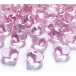 PartyDeco Dekorativní krystaly srdce růžové – Sleviste.cz