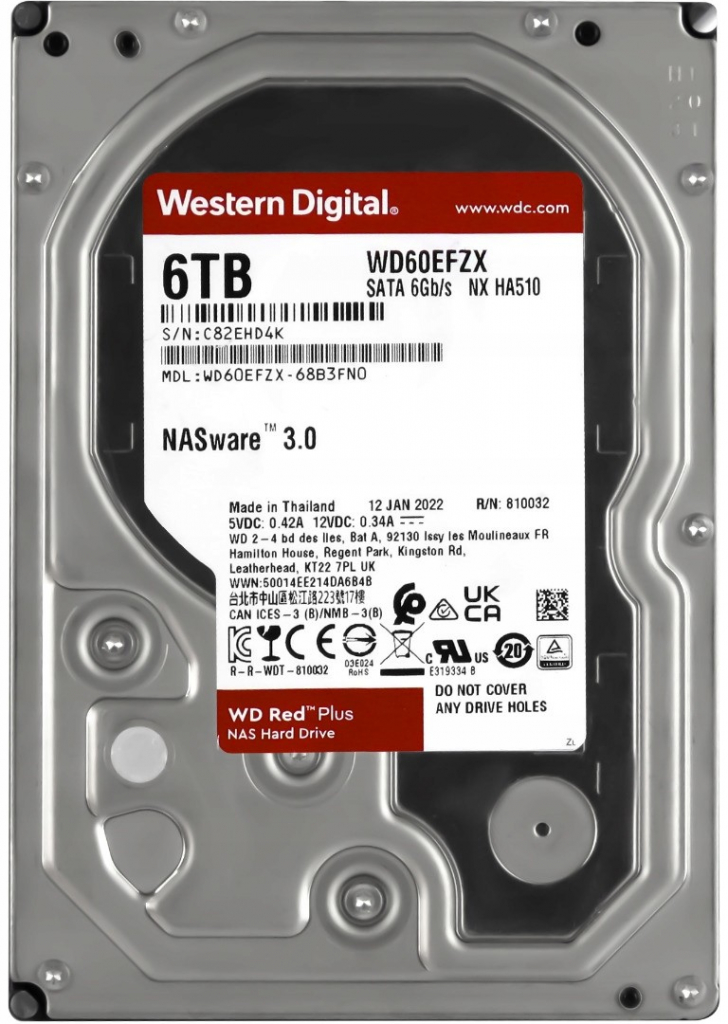 WD Red Plus 6TB, WD60EFZX