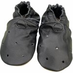 Carozoo kožené capáčky s koženou podrážkou černé perforované černá – Sleviste.cz