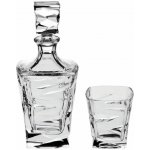 Bohemia Crystal Whisky set Zig Zag (1 karafa+ 6 sklenic) – Hledejceny.cz