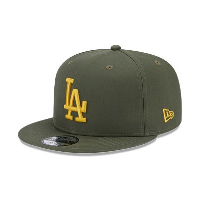 New Era 9FIFTY MLB Side Patch Los Angeles Dodgers New Olive / Mellow Yellow – Zboží Mobilmania