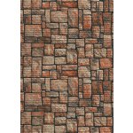 Aquamat koupelnová pěnová rohož 584-1 kammená dlažba cihlová metráž 80 cm – Zboží Mobilmania