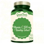 GreenFood Vitamin C 500 mg + Rosehip Extract 60 kapslí – Hledejceny.cz