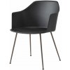 Jídelní židle &Tradition Rely HW33 s područkami bronzed / black