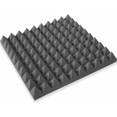 Mega-acoustic Akustická pěna jehlan grafit 115x195x7 cm – Zboží Mobilmania
