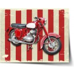 Sablio Plakát Jawa panelka Pruhy - 60x40 cm – Sleviste.cz