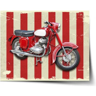 Sablio Plakát Jawa panelka Pruhy - 60x40 cm – Sleviste.cz