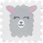 Vylen Pěnové podlahové puzzle Minideckfloor Lama Bílá 340 x 340 mm – Zbozi.Blesk.cz