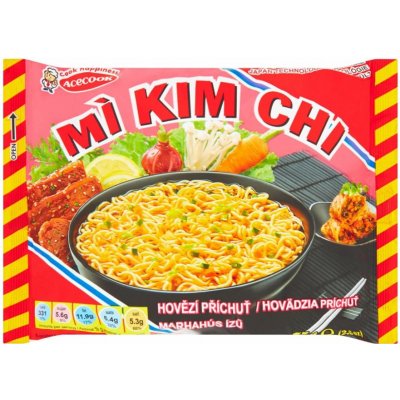 Acecook Mi Kim Chi Instantní Nudlová Polévka Hovězí 75 g – Zboží Mobilmania