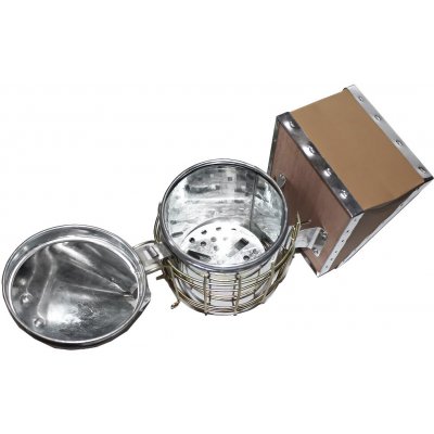 Mellarius Dýmák kuřák velký s ultra klecí nerezový max 28 cm – Zboží Mobilmania