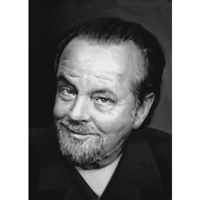 Jack Nicholson - reprodukce kresby