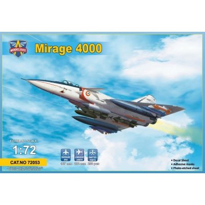 Mirage Models Dassault 4000 incl. armament PE 2x camo vit 72053 1:72