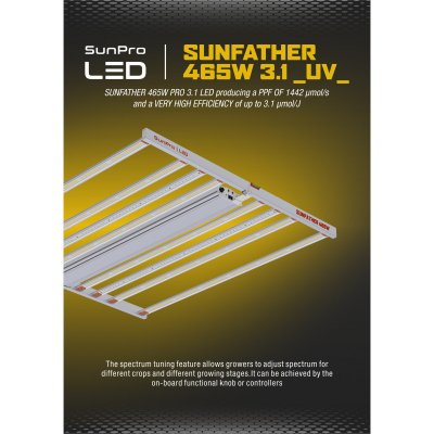 Sunpro - SUNFATHER 465W -3.1 UV- LED osvětlení – Zboží Mobilmania