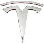 TESLA znak - emblem chrom | Zboží Auto