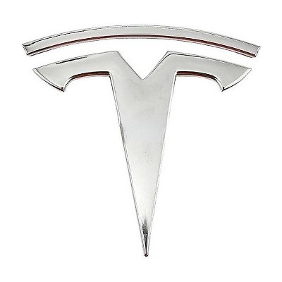 TESLA znak - emblem chrom | Zboží Auto