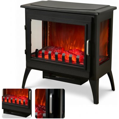Sureflame Marlow 3-Sided Electric Stove in Matte Black – Zboží Mobilmania