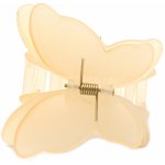 Skřipec na vlasy - motýl Barva: hnědá – Zboží Dáma