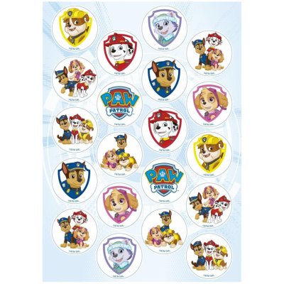 Fondánový papír předvyražený na cupcake paw patrol Dekora – Hledejceny.cz