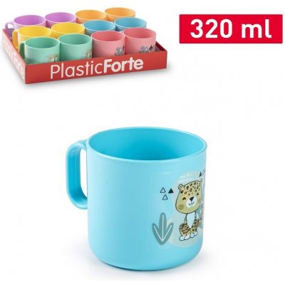 PLASTIC FORTE Hrnek DINO DECO STDO SWEET barvy mix 320 ml – Zboží Dáma