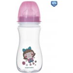 Canpol babies láhev se širokým hrdlem Toys růžová 300ml – Zboží Dáma